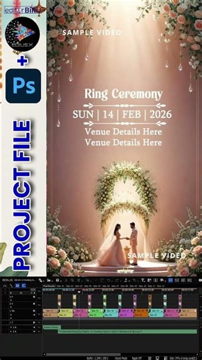EBI 041 AI Wedding Invitation Project For Edius Pro