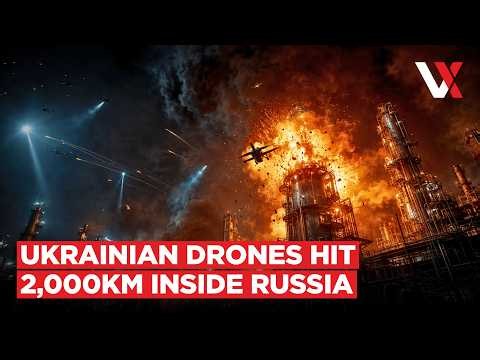 Moscow, Crimea, Siberia On Fire! Drones Strike Tyumen Oil Refinery 2,000KM From Ukraine | VERTEX