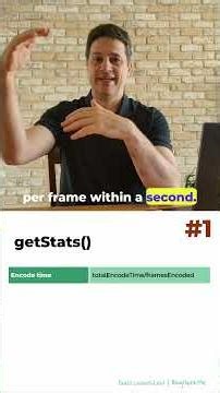 getStats() Method That Solves WebRTC CPU Problems #coding #tutorial