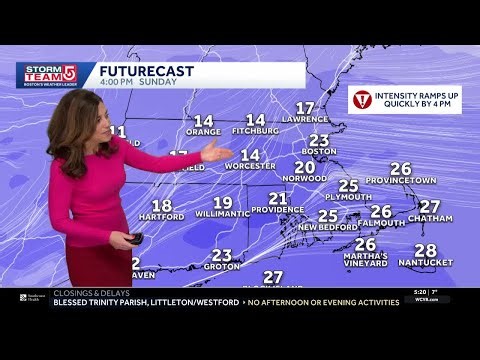 Video: Timing of when heaviest snow arrives in Mass.