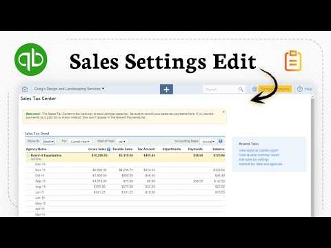 How to edit sales tax settings in QuickBooks Online