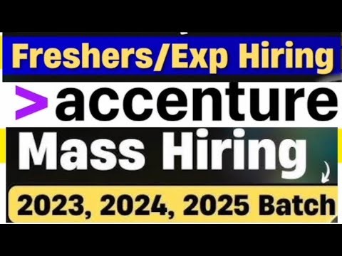 🔥Accenture Hiring 2025 Batch|Jobs in Hyderabad|Software Jobs for freshers|Off campus drive
