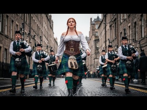 Scottish Women with Bagpipes | Epic Scottish Bagpipe Parade | Highlands and the Spirit Eternal
