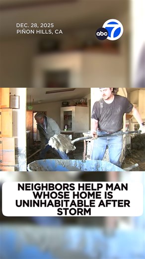 The aftermath of the holiday #storm took a toll on the #SanBernardino County area, including a man whose home was not just damaged but deemed uninhabitable. Now, neighbors and complete strangers are stepping up to help. ❤️
