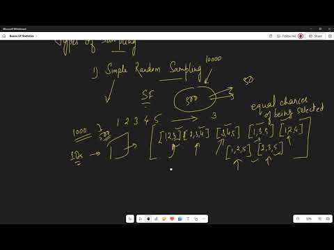 Sampling, Sample Frame, Errors in Statistics, Types of Sampling