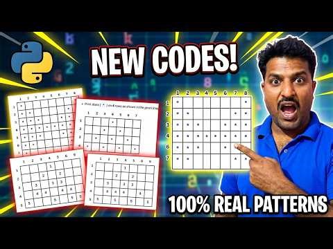 Master Logic! 🐍 Python Pattern Programs for Beginners