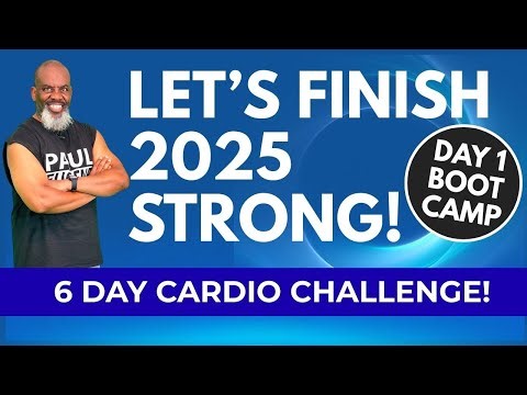 6 Day Cardio Challenge Finish 2025 Strong Day 1 Boot Camp Total Body