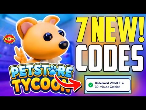 ⚡ALL NEW✨WORKING CODES - PET STORE TYCOON ROBLOX CODES 2026 - PET STORE TYCOON CODES 2026