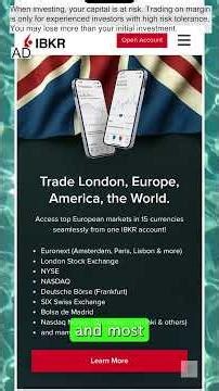 3 Reasons I Like IBKR (Interactive Brokers) #AD #trading #investing