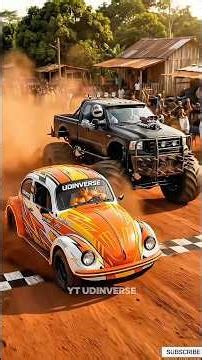 Balapan Curang! VW Kodok Udin vs Monster Truck Tralalelo