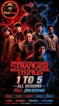 Stranger Things Season 1–5 Explained | Full Story, Secrets, Theories & Ending Explained #facts