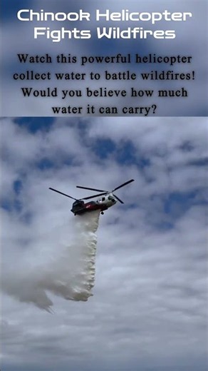 This is why the Chinook is the ultimate wildfire fighter 🚁💦 #aviation #wildfire #tech