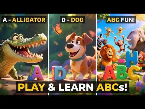 ABC Alphabet Song with Animal Friends 🐘 | Merry Minis