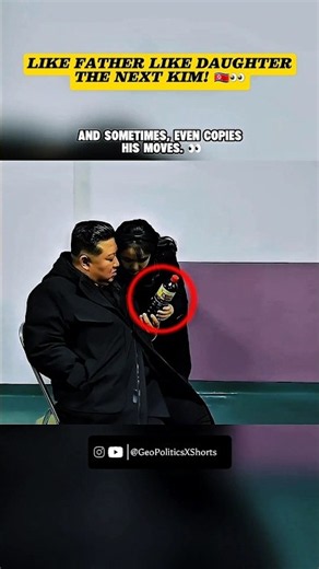 Kim Jong-un's🇰🇵 Daughter Is Following His Footsteps 👀