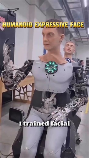 Close-Ups of an Humanoid’s Expressive Face