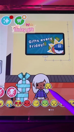 toca boca friday gift🎀🤍 #tocagohar #aesthetic #tocafreehouse