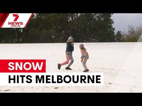 Victoria's icy blast: Snow falls on the coldest day of the year so far | 7NEWS