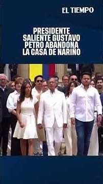 El presidente saliente Gustavo Petro abandonó la Casa de Nariño este 7 agosto I EL TIEMPO