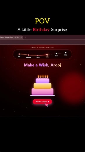 HTML CSS Birthday Animation 🎂 | Happy Birthday Wish Code | Custom Name Animation Tutorial