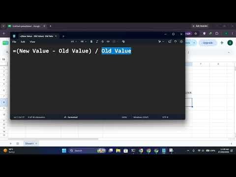 How to Calculate Percentage Change in Google Sheets