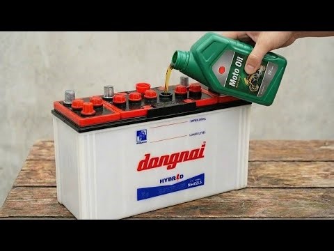 Never throw them away ! 😲 I keep using copper pipes to revive the same car battery for 15 years 🔋