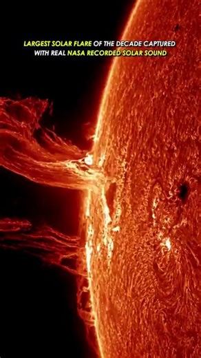 Largest Solar flare of the decade captured today with real NASA-Recorded Solar Sound