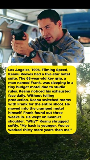 Keanu Reeves Refused His Speed Hotel Suite So an Elderly Crew Member Could Sleep Better