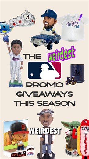 The best and weirdest promo giveaways MLB teams are doing this season 👀 #mlb #baseball