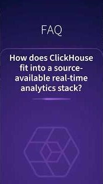 How does ClickHouse fit into a source-available real-time analytics stack? #realtimeanalytics