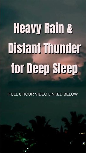Heavy Rain & Distant Thunder for Deep Sleep