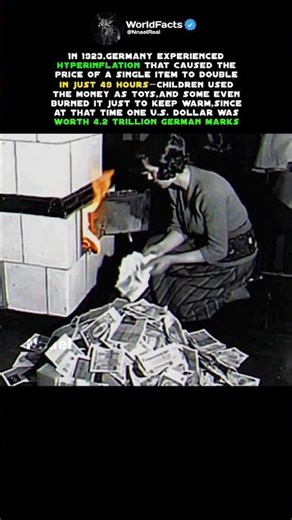 Germany's worst hyperinflation😳 #history