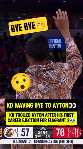 KD waves off Ayton after his EJECTION😯