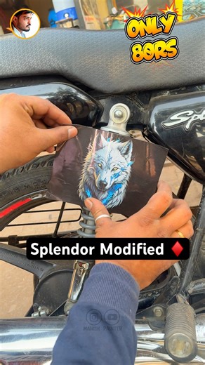 Splendor Modified ♦️ #shorts #trendingshorts #splendormodified #bikesticker