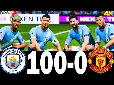 FC 26 - MESSI RONALDO MBAPPE & YAMAL | MANCHESTER CITY 100-0 MANCHESTER UNITED | UCL FINAL