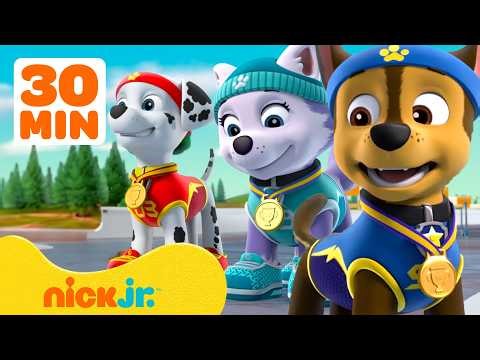 PAW Patrol Races to the Finish Line #2 🏆🏁 & More Epic Competitions! | 30 Minutes | Nick Jr.