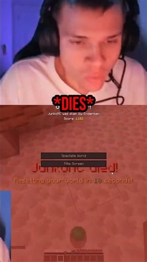 Los CRASHES OUT After Jynxzi SELLS Their FARTHEST Minecraft Run By Dying To An Enderman 😭