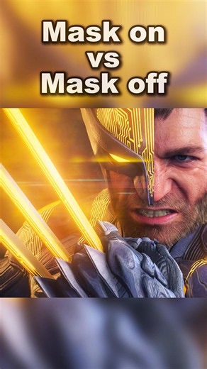 Wolverine Mask On vs Mask Off #wolverine #gaming