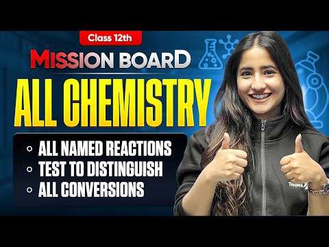 All Named Reactions, Tests to Distinguish and Conversions in Class 12 Organic Chemistry | CBSE 2026