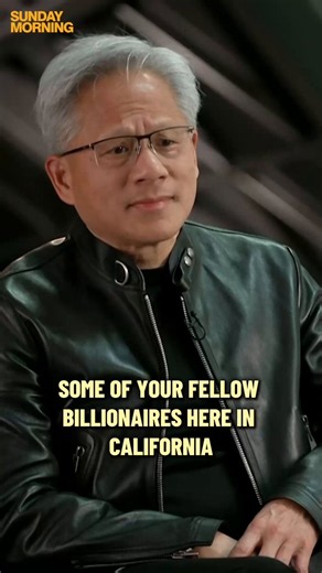 CBS Sunday Morning 🌞 on X: "“I’m not afraid of paying taxes. I’m just afraid of being poor,” Nvidia CEO Jensen Huang told @jolingkent, as he explained why it would be a “privilege” to pay some $8 billion in taxes under California’s Proposition 40 – a one-time, 5% state tax on the net worth of California's 200 or so billionaires." / X