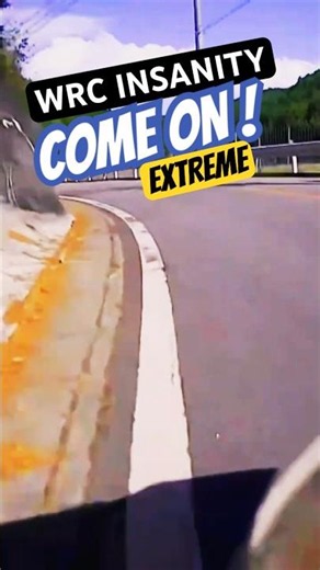 WRC Rally Racing Japan INSANE Wall Ride! 😱 Inches from Disaster at 200 KM/H #Shorts