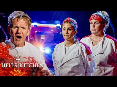 The Red Team Collapses as Chef Passes Out in the Dorms | Hell's Kitchen