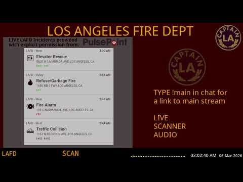 06-Mar-2026 // LAFD Los Angeles Fire Department SCANNER Radio ARCHIVE // FIRE & EMS // LA CAPTAIN