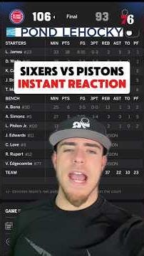 Sixers LOSE Tough Game To Pistons Because Of These TWO Reasons…