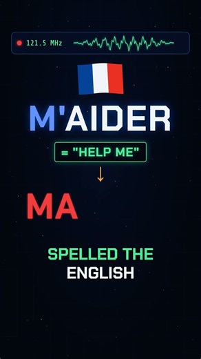 Why pilots yell "Mayday" 🇫🇷 #shorts