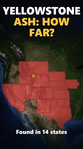 Yellowstone Supervolcano 🇺🇸 How Far Did the Ash Reach? 🌋😱