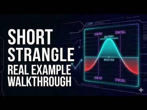 Short Strangle Options Strategy — Real Trade Example Walkthrough