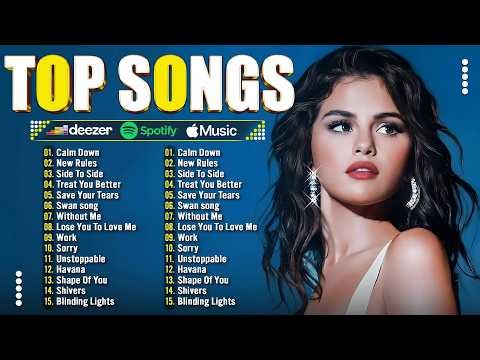 Spotify 🌲 Billboard Hot 100 Top 10 🍁 Selena Gomez, Adele, Ed Sheeran, Bruno Mars, Dua Lipa, Rihanna
