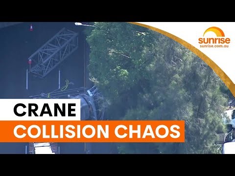 Crane collision causes commuter chaos in Granville | Sunrise
