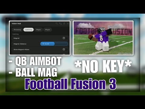 [FREE] Football Fusion 3 Script | QB Aimbot, Walk Speed, Mags, Pull Vector | PC & MOBILE
