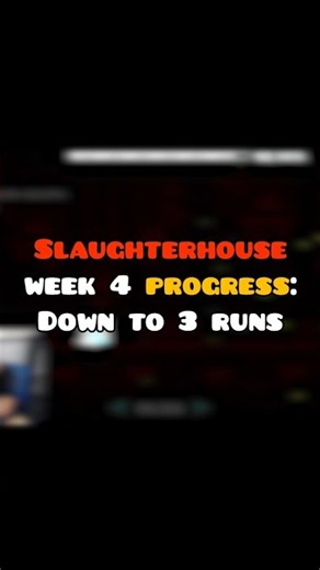 Week 4 of trying to jump to Slaughterhouse from a Top 200 in Geometry Dash #geometrydash